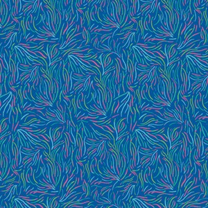 West Palm ~ Playful Seaweed Nightglow 54505 ~ Katie Skoog ~ AGF ~ 100% Cotton ~ By the Yard ~ Fat Quarters ~ 1/2 Yard Cuts  ~ Sea ~ Current
