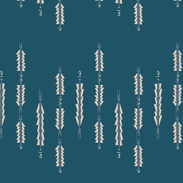 Boho Fusion ~  Aura Fletching Boho FUS-B-205  ~ Maureen Cracknell ~ Art Gallery Fabrics ~ Cotton ~ Arrows ~ Feathers