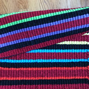 Square Rag Rug, Hand Twined Woven Rug, Upcycled Recycled Fabric Rug ...