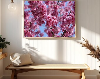 Taiwan cherry blossom picture poster, gifts for best friends birthday, sakura photo, flowering tree, cherry blossom wall art, sakura photo