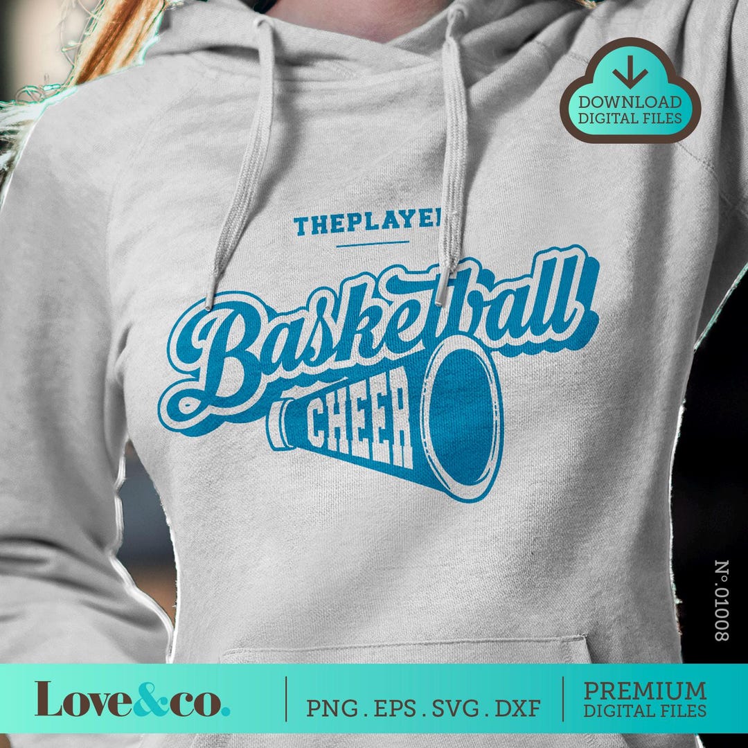 Editable Basketball Cheer Design Svg, Png, Dxf, Eps, Shirt Logo for ...