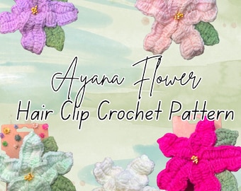 Ayana Blumen-Haarspange Muster