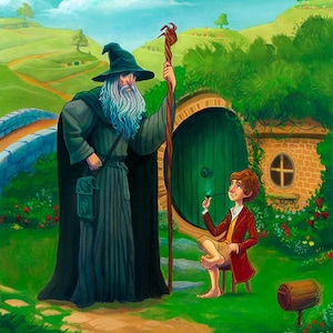 Gandalf Meets Bilbo | Print
