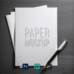 A4 Paper PSD Mockup: Modern Resume Template (Digital Download)