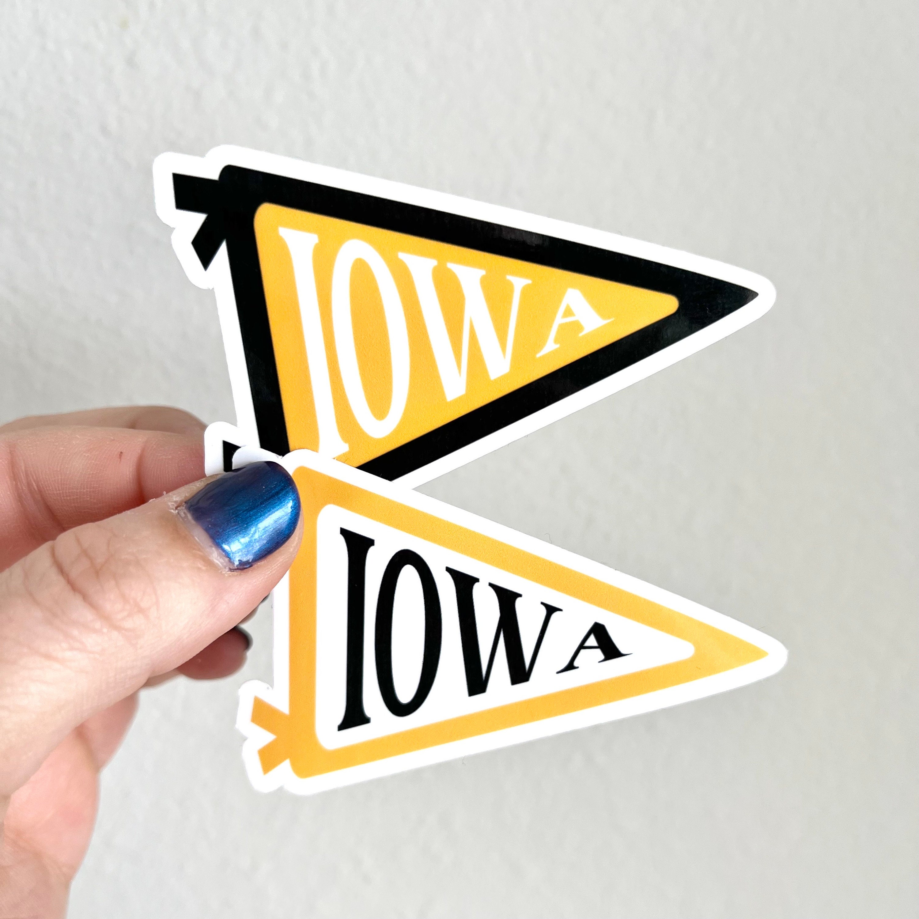  Iowa Hawkeyes 4 Inch Vinyl Mascot Decal Sticker Officially  Licensed Collegiate Product : Sports & Outdoors