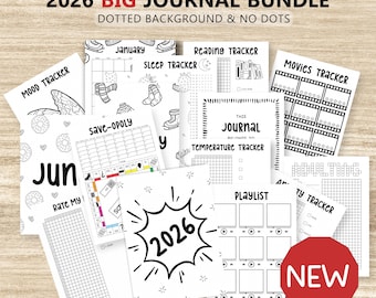 2026 BIG Journal Bundle - PRINTABLE Planner Pages - A5/A4 Size - Digital Download