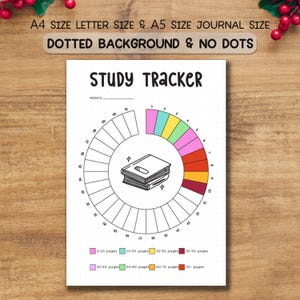 Study Tracker Printable, Student Planner Page, Academic Log Sheet, Homework Tracker, Study Schedule Template, Instant Download