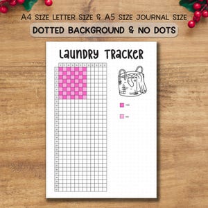 Laundry Tracker Printable, Laundry Routine Planner, Wash & Fold Checklist, Cleaning Tracker Sheet, Household Chores PDF, Instant Download