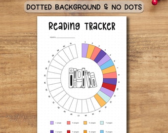 Afdrukbare pdf-tracker lezen | Boekenlogboek en leesgewoontedagboek | Plannerpagina A4/A5