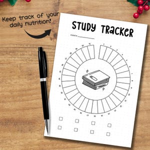 Study Tracker Printable, Student Planner Page, Academic Log Sheet ...