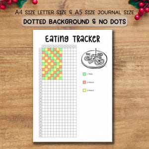 Diario de comidas imprimible, registro de comidas, planificador de dieta, registro de comidas, diario de comidas, registro diario de alimentos, registro de dieta, planificador de comidas, descarga instantánea