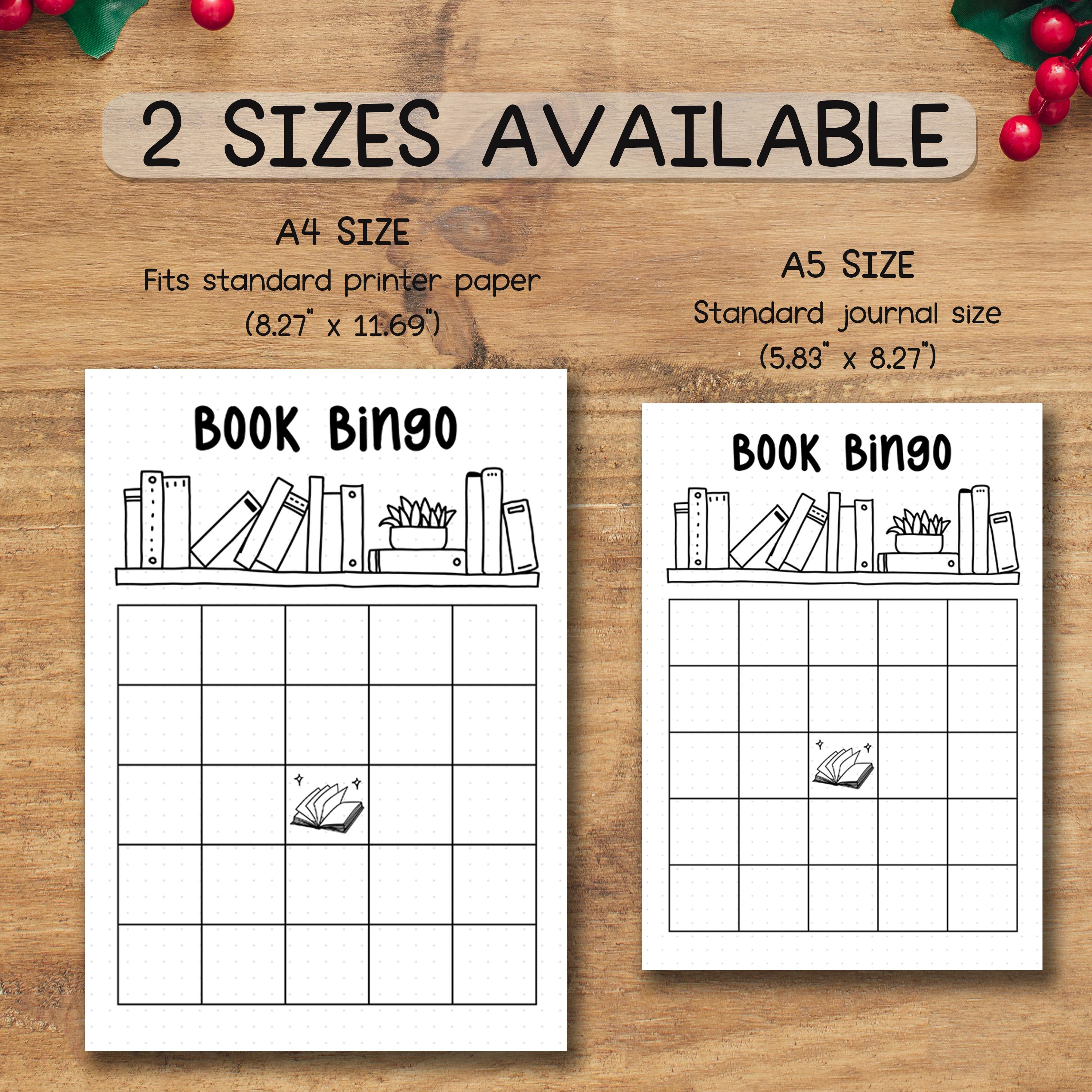Book Bingo Printable PDF | Reading Challenge and Book Tracker | Planner ...