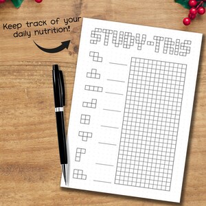 Study-tris Tracker Printable PDF | A4 A5 Dotted & Non-dotted Pages ...