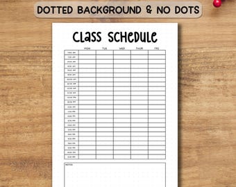 Horário das aulas e cronograma em PDF | Planejador semanal para estudantes | Organizador de rotina acadêmica A4/A5