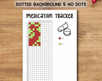 Medication Tracker Printable PDF | Medicine Log & Pill Reminder Sheet | Health Planner Page A4/A5