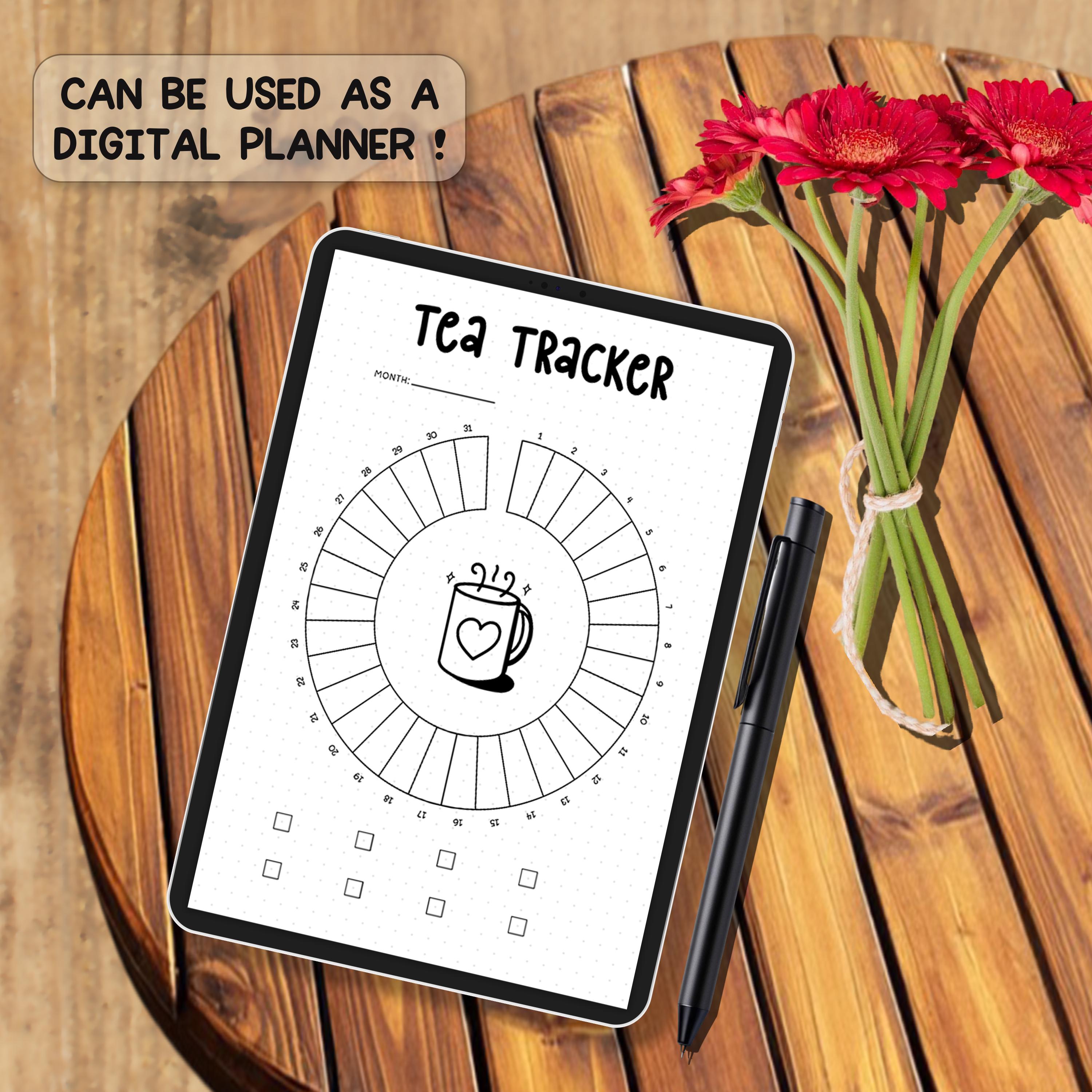 Tea Tracker Printable PDF | Daily Tasting & Caffeine Budget Sheet | Tea ...