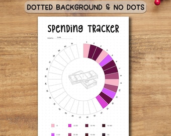 Printable Spending Tracker: Finance Planner (Digital Download, Letter/A5 Size)