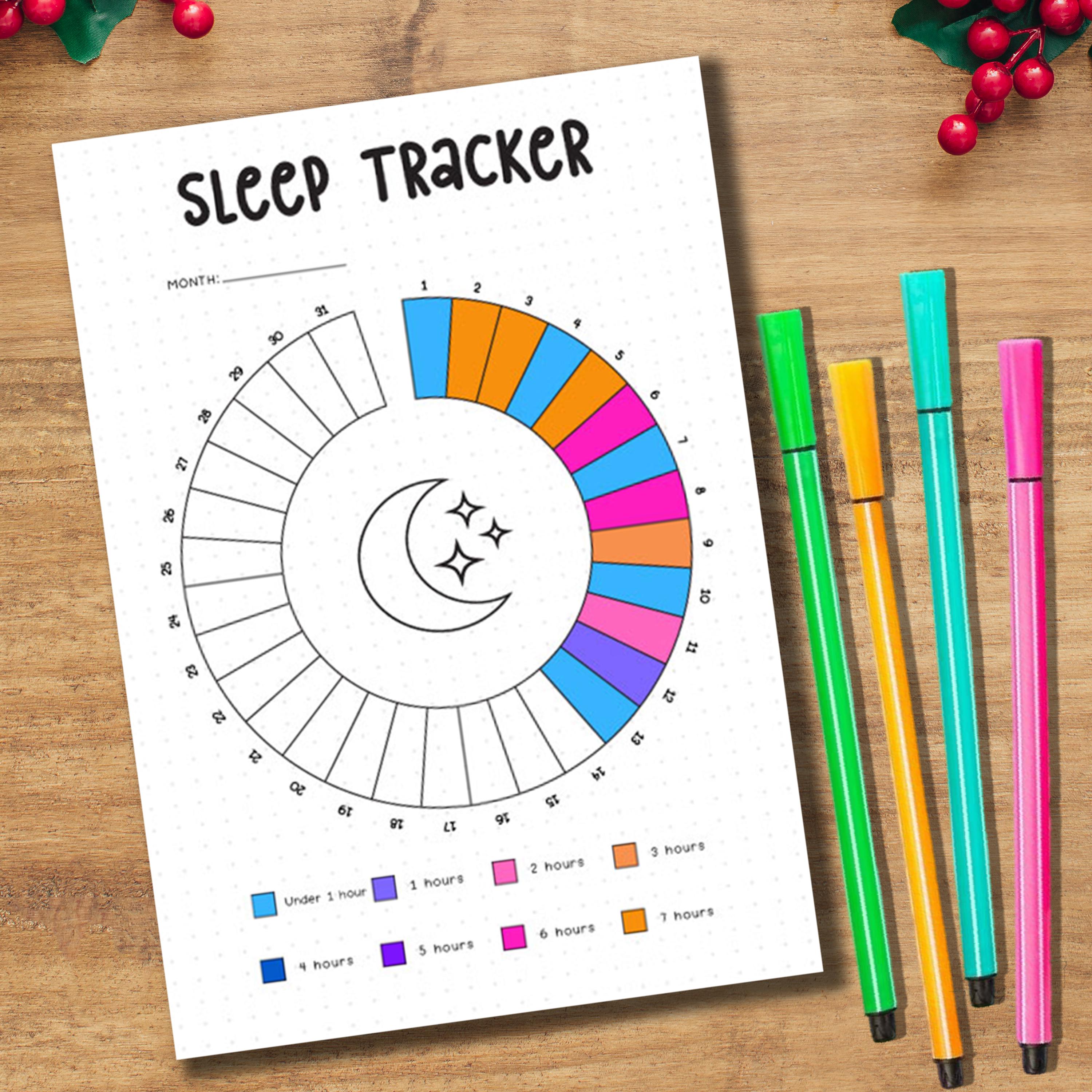 Sleep Routine Tracker Sleep Tracker Printable PDF | Daily Sleep Log & Bedtime Planner ...