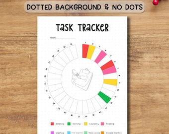 Task and Goal Tracker Printable PDF | Daily Productivity Planner | Goal Setting Journal A4/A5
