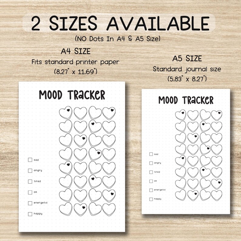 February Mood Tracker Printable | Mental Health Planner (PDF) - Etsy UK