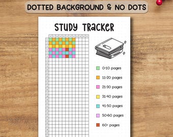 Study Tracker Printable Planner, Time Management & Focus, Academic Organizer Journal (PDF, A4/A5 Sizes)