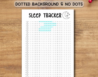 Sleep Tracker Printable PDF | Daily Sleep Log & Health Routine Chart | A4/A5 Journal Page