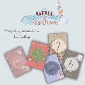 21 cartes d'étape numériques pour les jumeaux