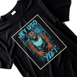 Camiseta Jey Uso YEET / Camiseta con gráfico inspirado. Campeón Mundial del Evento Principal, Raw, Ucey, Uso, Bloodline Azul S-4XL