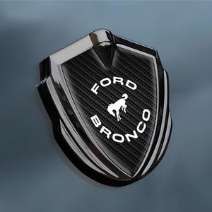 Bronco Decal | Metal Frame Fender Emblem | Custom Made Side Wing Sticker | Badge Logo