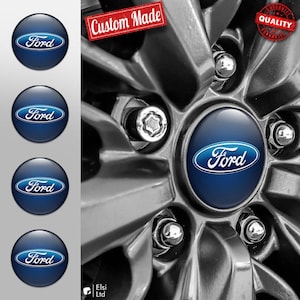 Ford Abziehbilder | 4er Set Radkappen Aufkleber | Maßgeschneiderte Rim Embleme | Mehrere Designs
