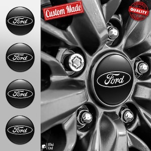 Ford Abziehbilder | 4er Set Radkappen Aufkleber | Maßgeschneiderte Rim Embleme | Mehrere Designs