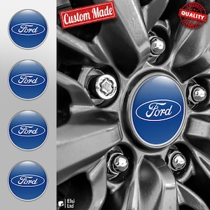 Ford Abziehbilder | 4er Set Radkappen Aufkleber | Maßgeschneiderte Rim Embleme | Mehrere Designs