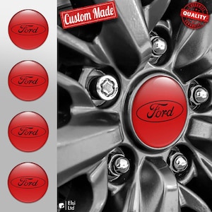 Ford Abziehbilder | 4er Set Radkappen Aufkleber | Maßgeschneiderte Rim Embleme | Mehrere Designs