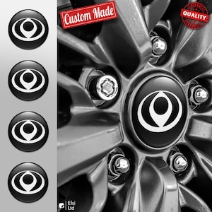 Mazda Decals | 4pcs Set Wheel Cap Stickers | Custom Made Rim Emblems | Multiple Designs