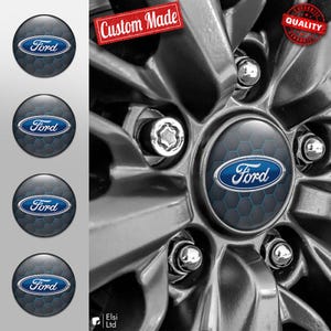 Ford Abziehbilder | 4er Set Radkappen Aufkleber | Maßgeschneiderte Rim Embleme | Mehrere Designs