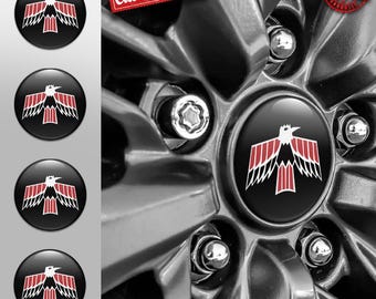 Pontiac Decals | 4pcs Set Wheel Cap Stickers | Custom Made Rim Emblems | Multiple Designs