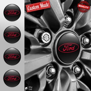 Ford Abziehbilder | 4er Set Radkappen Aufkleber | Maßgeschneiderte Rim Embleme | Mehrere Designs