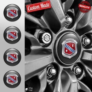 Buick Decals | 4pcs Set Wheel Cap Stickers | Custom Made Rim Emblems | Multiple Designs