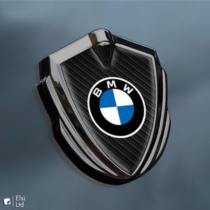 BMW Decal | Metal Frame Fender Emblem | Custom Made Side Wing Sticker | Badge Logo