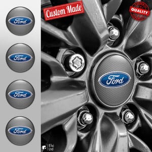 Ford Abziehbilder | 4er Set Radkappen Aufkleber | Maßgeschneiderte Rim Embleme | Mehrere Designs