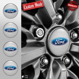 Ford Abziehbilder | 4er Set Radkappen Aufkleber | Maßgeschneiderte Rim Embleme | Mehrere Designs