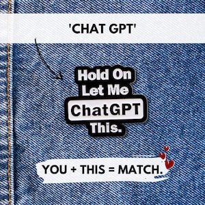 chat gpt ノベルティ Chat Gpt Pin - Etsy