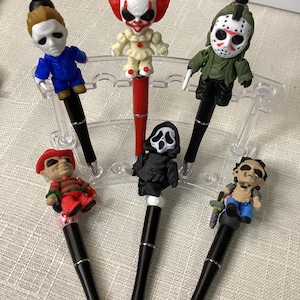 3D printed horror character beaded pens