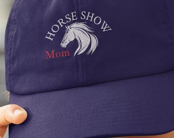 Sombrero para mamá de exhibición de caballos, regalo para mamá ecuestre, sombrero de béisbol para exhibición de caballos, sombrero de caballo para el Día de la Madre, sombrero ecuestre para madre