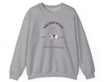 Felpa equestre, regalo per amanti dei cavalli, abbigliamento equino, abbigliamento equestre, attrezzatura per equitazione, social network equestre