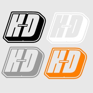 Harley Davidson Shield logo Decal sticker Choose Color and Size