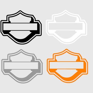 Harley Davidson Shield logo Decal sticker Choose Color and Size