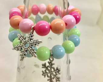 Snow flake  bracelet