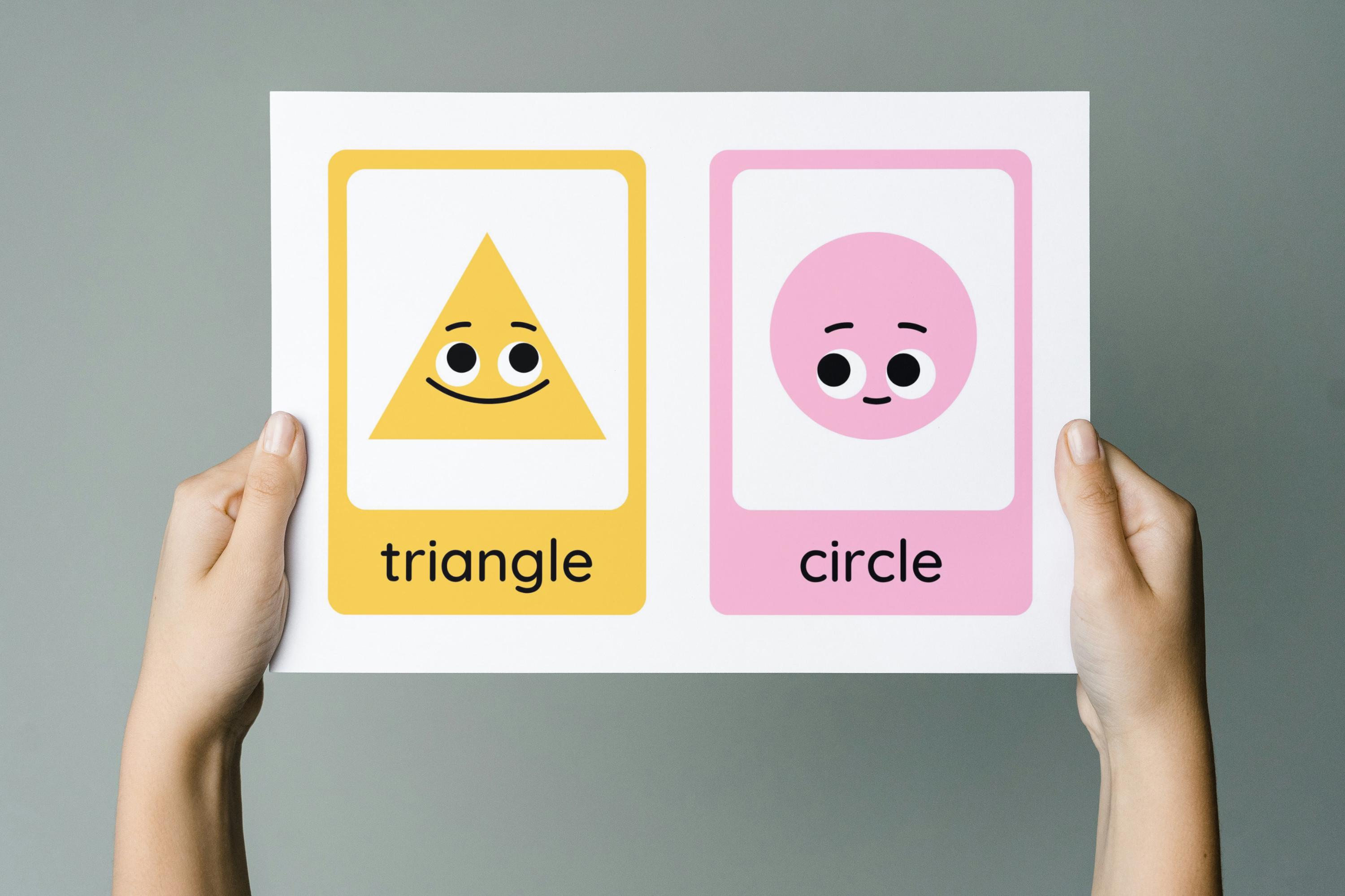 Shapes Flashcards: Printable Geometric Learning Activity for Kids - Etsy