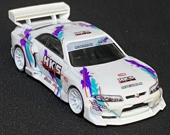 Custom Hot Wheels Nissan GTR R33 Wide Bodykit | Handgemaakt | 1/64 JDM Diecast